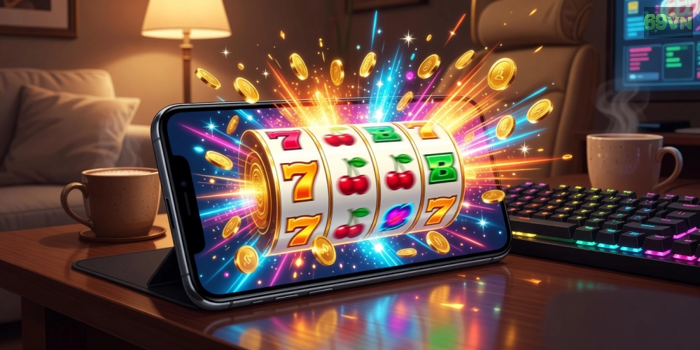 Hình ảnh giao diện quay nổ hũ trên Go88 với hiệu ứng jackpot sống động