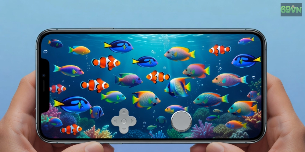 Hình minh họa khái niệm tải game bắn cá 69vn với giao diện chơi sống động